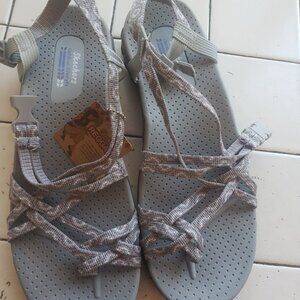 Sketchers Sandals Size 11 Grey and Blue